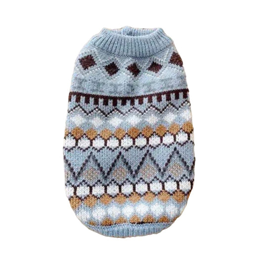 Knitted Dog Sweater | Blue