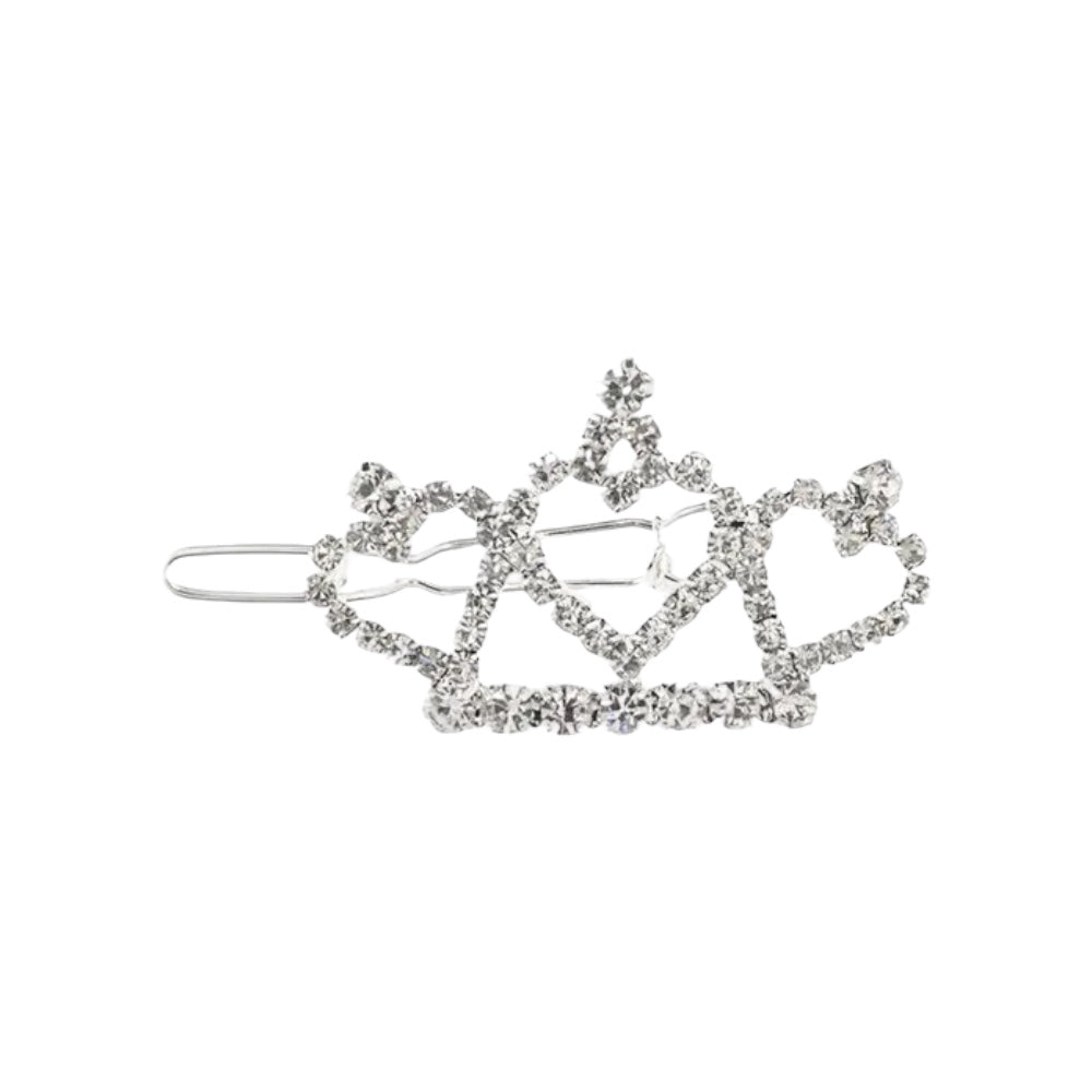 Hair Clip for Dog | White Crystal Crown