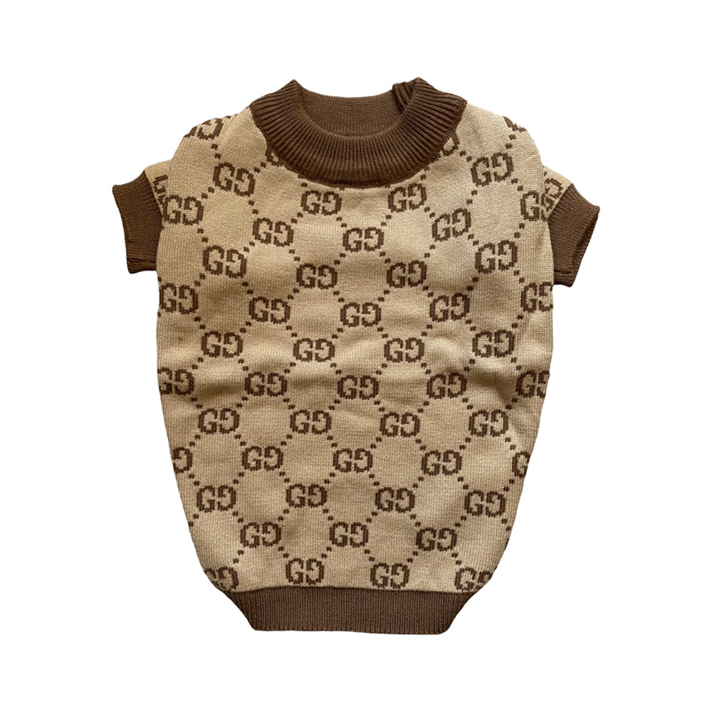 Fashion Dog Sweater/Cat Sweater | Brown