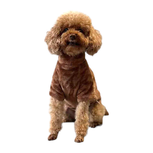 Hundtröja | Mjuk Fleece, Brun