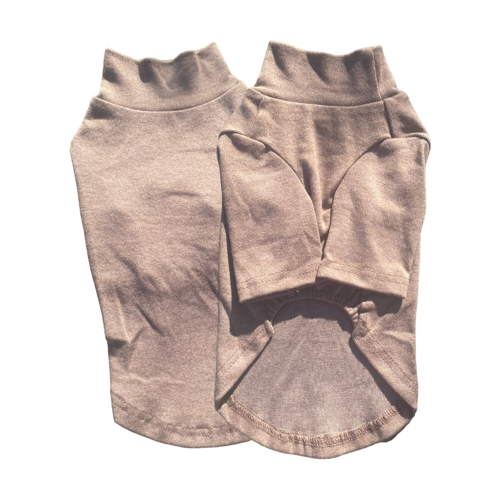 Hundtröja | Långärmad T-Shirt, Brun