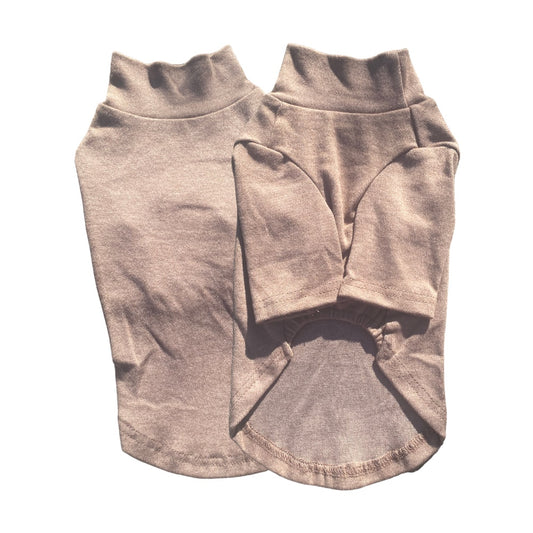 Hundtröja | Långärmad T-Shirt, Brun