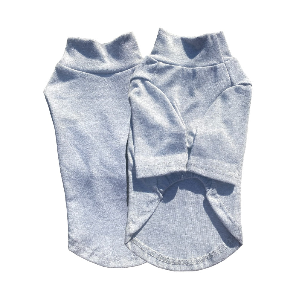 Hundtröja | Långärmad T-Shirt, Grå