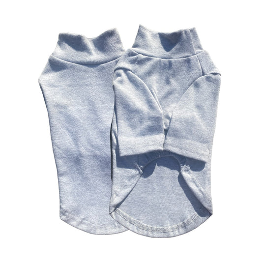 Hundtröja | Långärmad T-Shirt, Grå