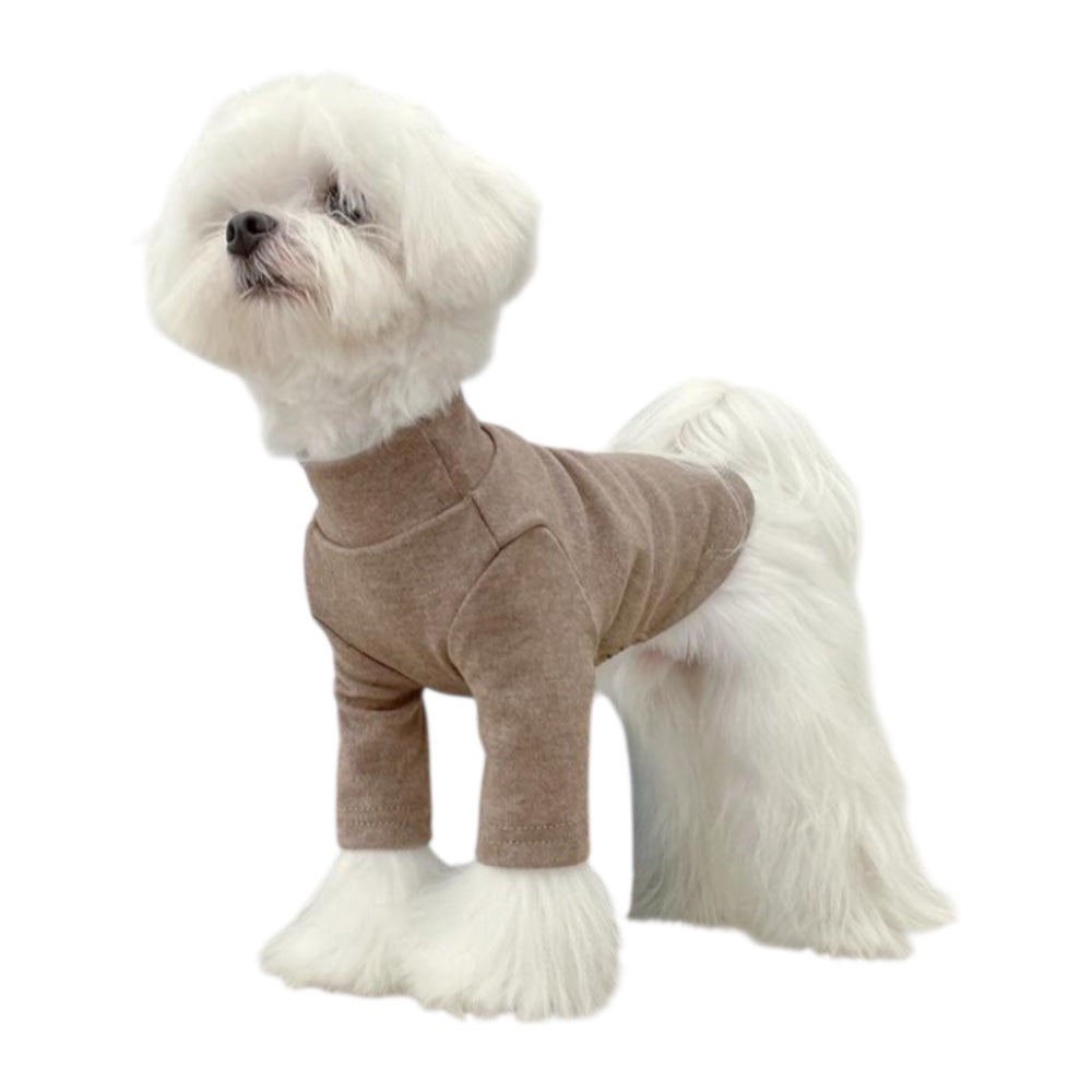 Hundtröja | Långärmad T-Shirt, Brun