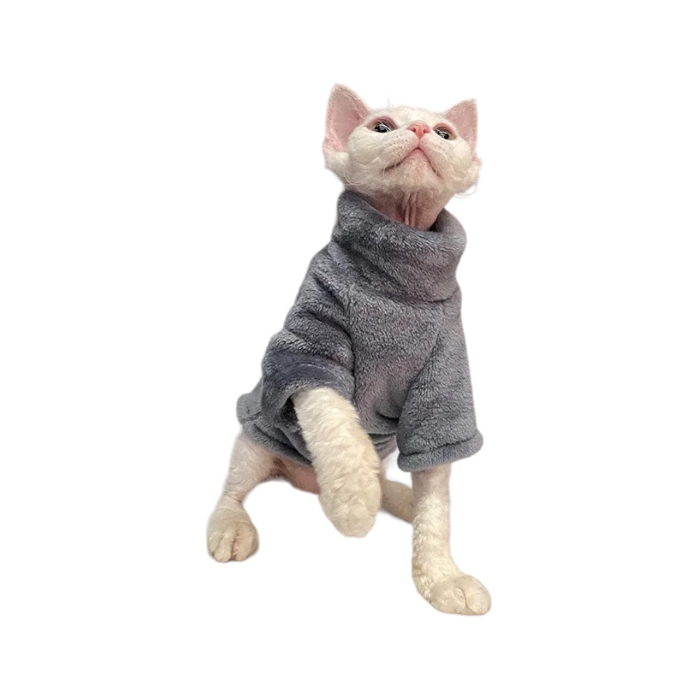 Kattröja | Mjuk Fleece, Grå